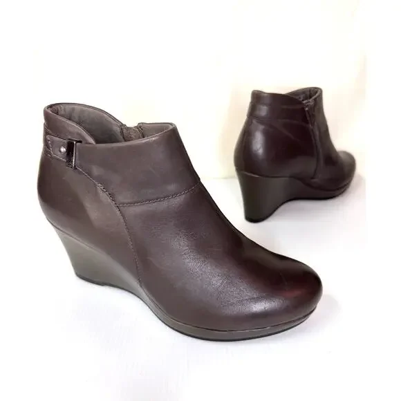 Clarks Shoes Euc Clarks Camryn Fiona Ankle Boot Womens Brown